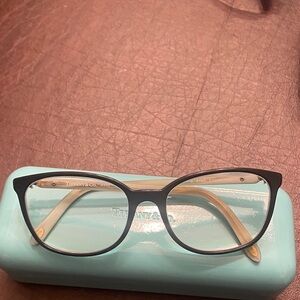 Tiffany & Co. Black and Cream Glasses